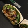 Delicious nutritious wrap with lean chicken, fresh greens, and savoury sauce - perfect for active lifestyles.