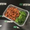 High protein meal prep with lean meat and fresh broccoli for muscle building and healthy eating.